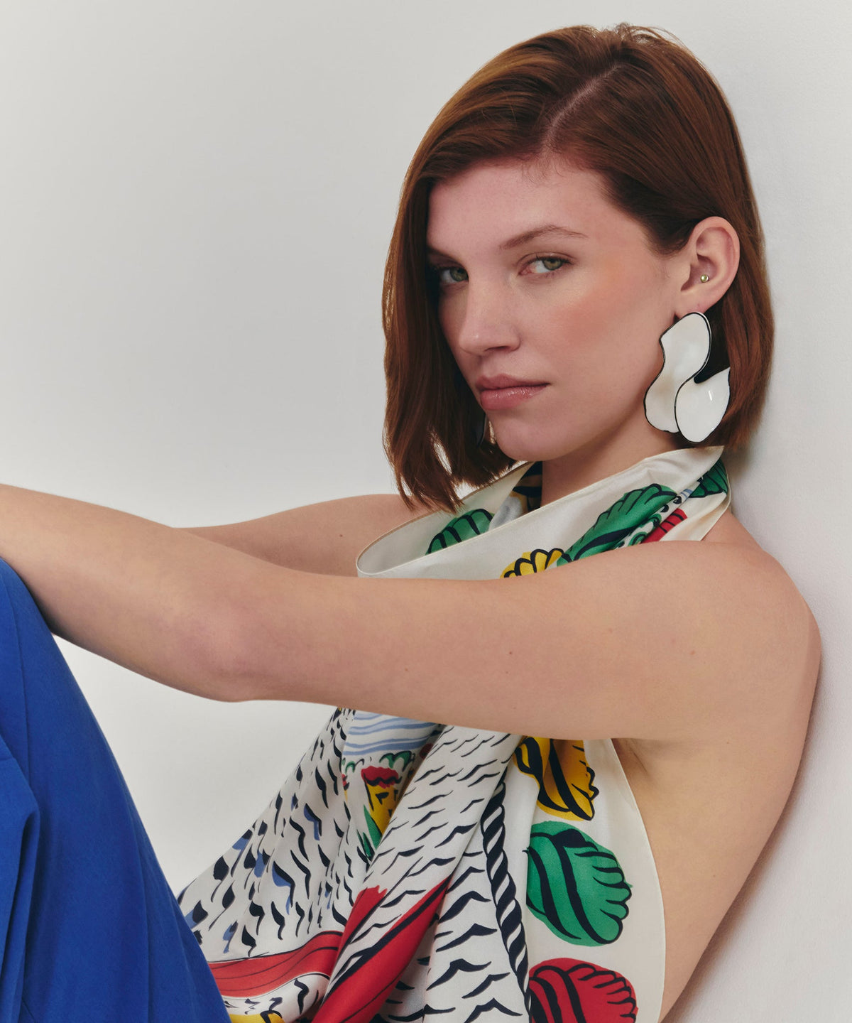 Echo Design Sail Away Silk Square Scarf