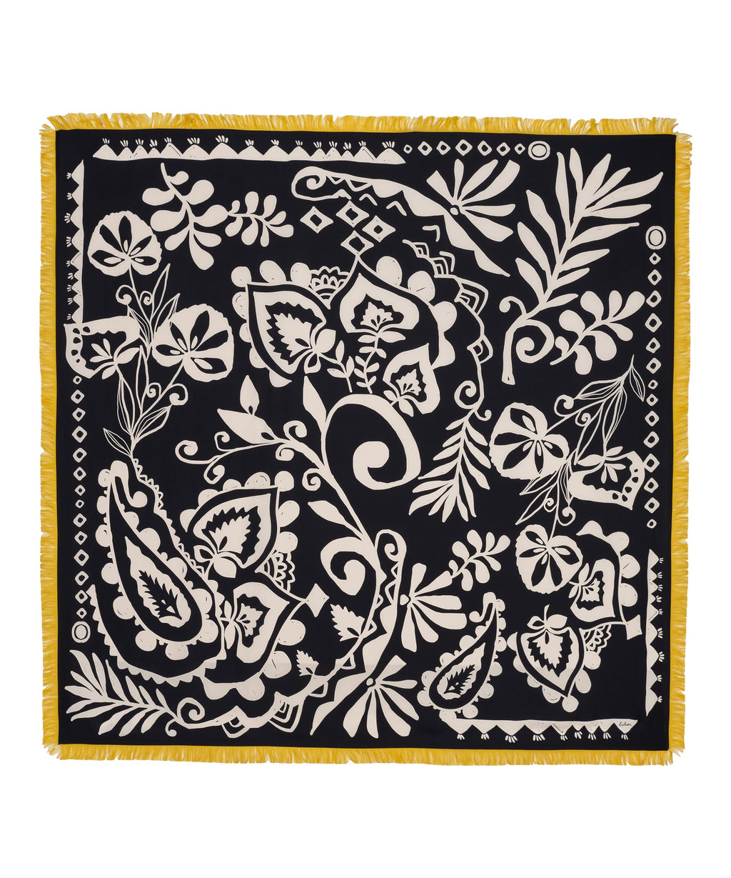 Echo Design Park Paisley Oversized Silk Square Scarf