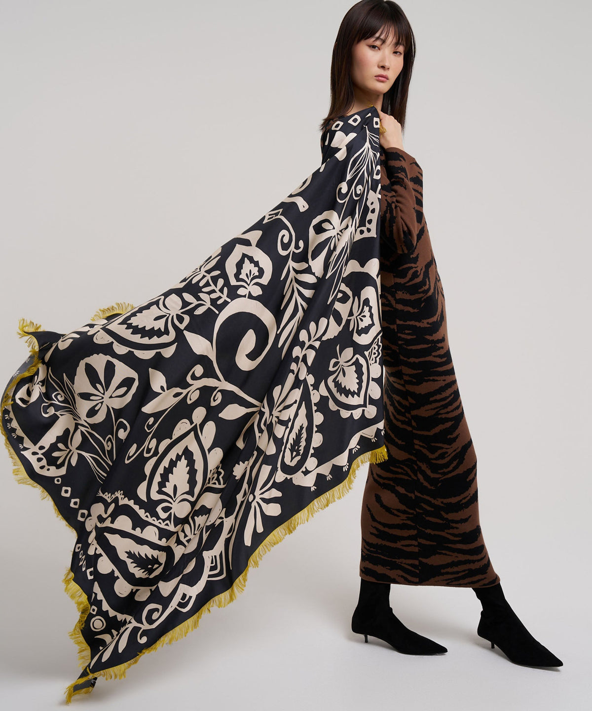 Echo Design Park Paisley Oversized Silk Square Scarf