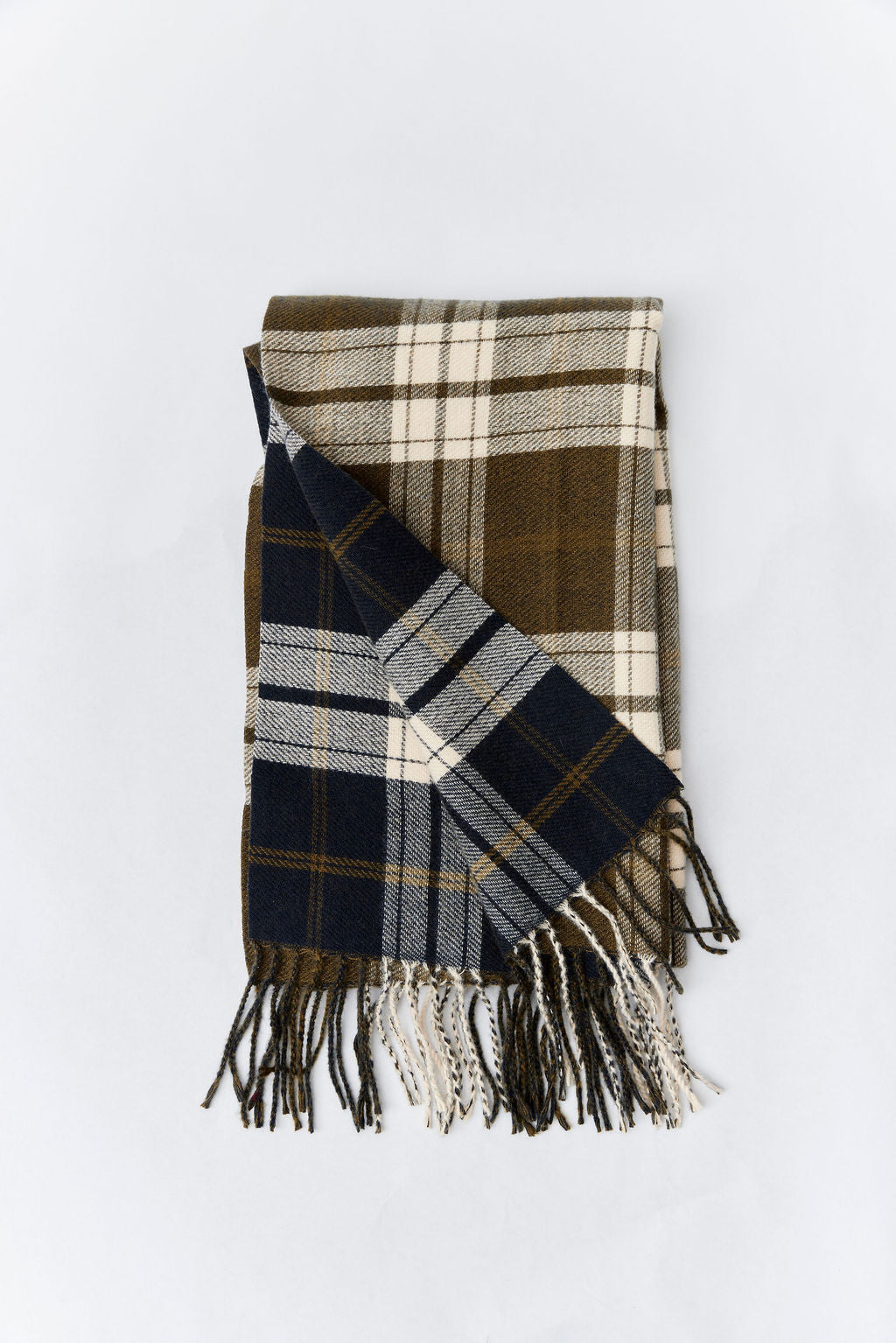 Hat Attack Reversible Plaid Blanket Scarf