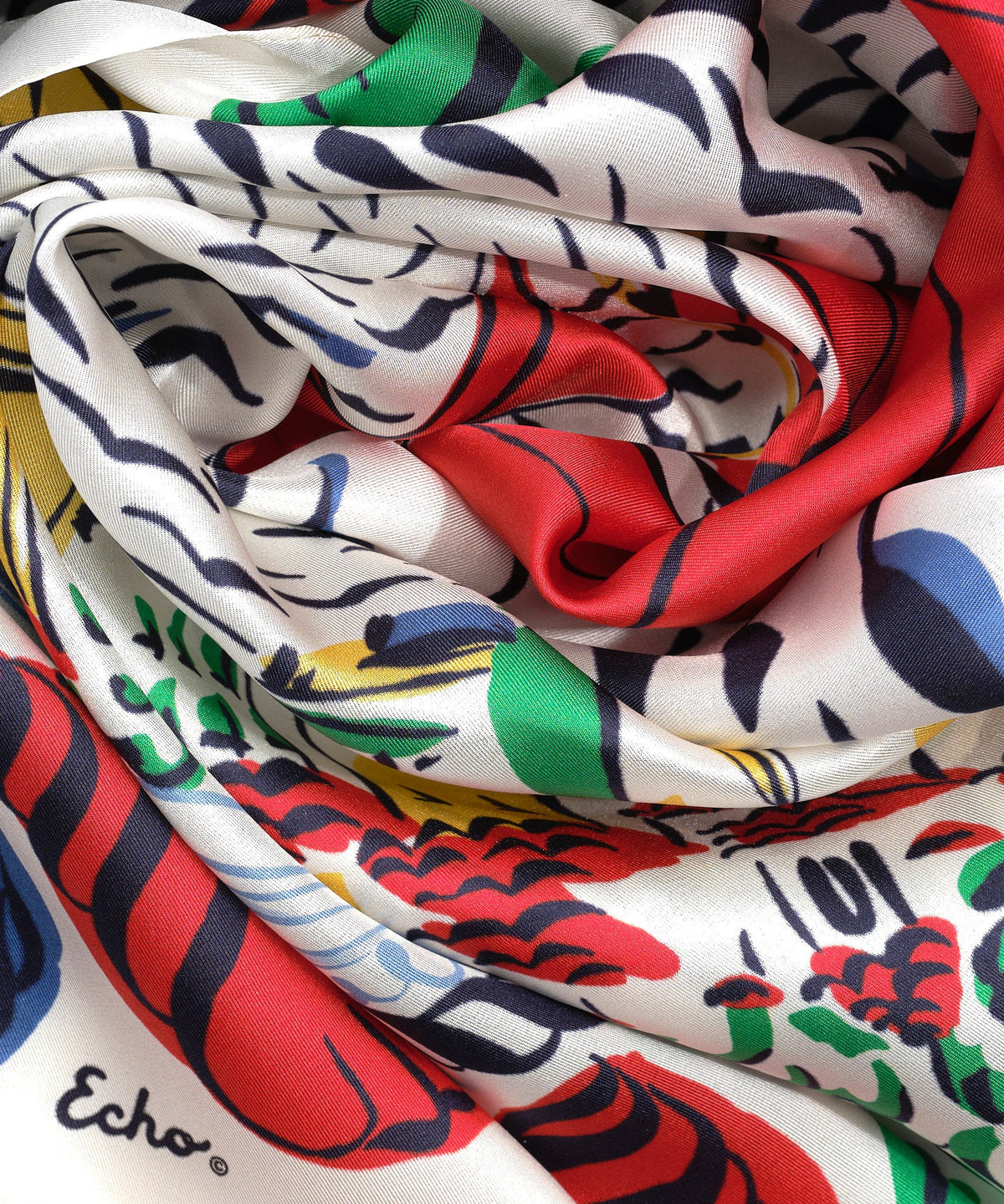 Echo Design Sail Away Silk Square Scarf